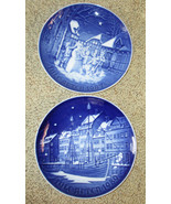 (2) TWO Bing &amp; Grondahl B &amp; G JULE AFTER CHRISTMAS Plates Denmark - $32.00
