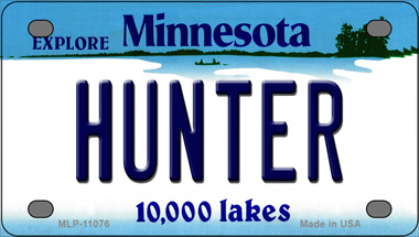 Hunter Minnesota State Novelty Mini Metal License Plate Tag - $14.95