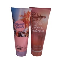 Victoria&#39;s Secret Lotion - Bloom Beach &amp; Pure Seduction Sunkissed Set 8 oz each - £19.49 GBP