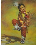 &#39;Josie Dances the Hoops&#39; Signed Limited Ed. Art Print by Carol Theroux 1... - $55.49 CAD