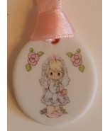 Precious Moment First Communion Wedding Necklace porcelain New 1990 orna... - $12.31 CAD