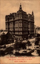 RARE 1909 Advertising Postcard of The “Ansonia,” Broadway, NYC, NY-bk42 - £5.53 GBP