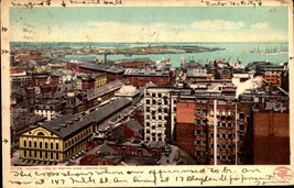 Central View Of Boston Ma Looking East Antique 1907 POSTCARD- BK55 - £3.15 GBP