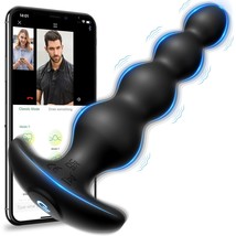 Vibrating Anal Beads Sex Toys - Vibrating Butt Plug With App Control 9 Vibrating - £25.15 GBP