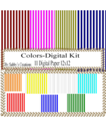 Color Digital Kit-Digtial Paper-Art Clip-Gift Tag-Jewelry-T shirt-Scrapbook - $37.30 MXN