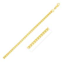 2.7mm 14k Yellow Solid Gold Diamond Cut Round Franco Chain - £1,093.39 GBP