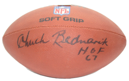 NFL Football - Signed by Chuck Bednarik - In Plastic Case - No COA - $114.99