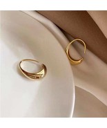 Hoop earrings gold FREE pair pearl earrings - £13.43 GBP