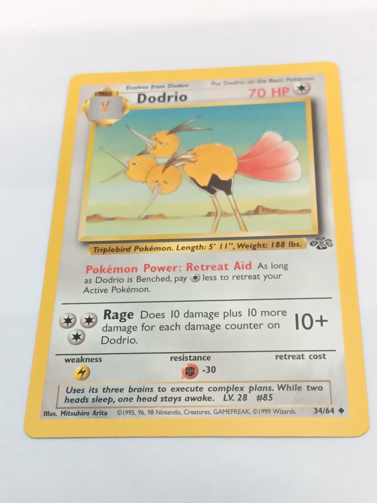 Primary image for DODRIO - Jungle Set - 34/64 - Uncommon - Pokemon Card - Unlimited Edition - NM