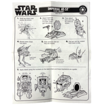 Star Wars Imperial AT-ST Scout Walker Vtg Instruction Sheet NO TOY 1995 Kenner - $17.31