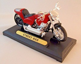 HARLEY DAVIDSON STREET ROD DIECAST MOTORMAX 1/18 MODELO DE MOTOCICLETA D... - £21.11 GBP