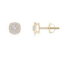 ANGARA Natural Diamond Stud Earrings in 14K Gold (Grade-HSI2, 0.24ctw) - £423.92 GBP