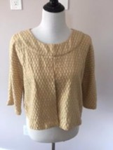 VTG DAVID MEISTER Unlined 100% Cotton Cream Bolero Jacket SZ L US 10 Jac... - $1,013.28 MXN