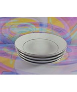 Lot of 4 Southwicke Porcelain China Silver Trim Bowls 5.5&#39;&#39; Diameter Japan - $19.47 CAD