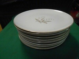 Beautiful KAYSONS  China &quot;Golden Rhapsody&quot; 1961  Set of 11 DINNER Plates - £61.20 GBP