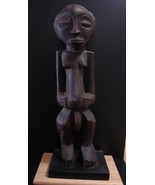 Baule Maternity Figure Miniature Custom Stand African Art Ivory Coast - £63.94 GBP