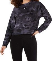 Nike Womens Icon Camo Cropped Sweatshirt Size X-Small Color Camo/Grey - £28.38 GBP