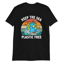 Keep The Sea Plastic Free Save Environment Ocean T-Shirt - $19.59+