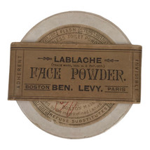 Antique LaBlache Ben Levy Face Complexion Powder Toilet Parfeumer Boston... - £47.82 GBP