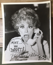 Phyllis Diller Signed 8X10 Glossy Photo Movie Actress Comedienne B/W No COA - $24.99