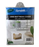 Fitted Crib Mattress Cover Vinyl Standard Size 28&quot; x 52 Waterproof Prote... - $244.65 MXN
