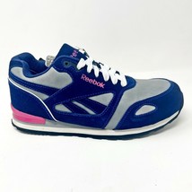 Reebok Work Prelaris Blue Grey Pink Womens Size 7 Wide Composite Toe RB976 - £28.10 GBP