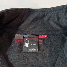 VTG Spyder CHRIS LOCURTO Men's L Black Full-Zip Embroidered Logo Fleece Jacket image 3
