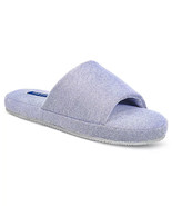Club Room Men&#39;s Cushioned Bed Slides in Chambray Stipes-Small 6-7 - €18,87 EUR