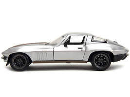 1966 Chevrolet Corvette Silver Metallic with Bronze Stripes &quot;Bigtime Mus... - $43.12