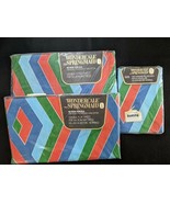 70s Springmaid Wondercale Chevron Double Ajusté Plat Oreiller Étui Feuil... - $2,920.57 MXN