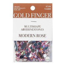 GOLDFINGER MULTISHAPE AB RHINESTONES - #NAR08 MODERN ROSE - $85.41 MXN