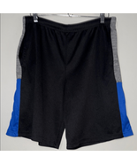 Black and Blue Athletic Shorts with Elastic Waistband - $9.42 CAD
