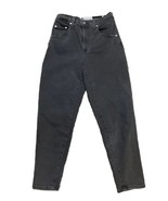 Levis SilverTab Jeans Womens 26x26 Faded Black Mom Jean Tapered Denim Si... - $34.53