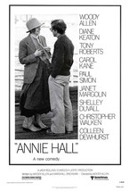 Annie Hall Movie Poster 27x40 inches Woody Allen Diane Keaton 1977 One Sheet   - $34.99