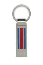  Hugo Boss Logo Timeless Key Holder, Color Red/Blue - $60.00