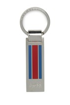  Hugo Boss Logo Timeless Key Holder, Color Red/Blue - $60.00