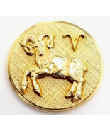 VTG Aries Zodiac Pin Anson Karatclad Ram Symbol Astrology Tie Tack Gold ... - $30.08 CAD