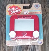 Pocket ETCH A SKETCH Mini Toy Draw Shake &amp; Erase 60 Year Edition Red - £6.91 GBP