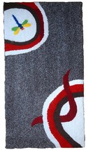 Handmade contemporary ORA French hooked rug 2.4 x 4.7&#39; (73cm x 143cm), 2021 - £984.93 GBP