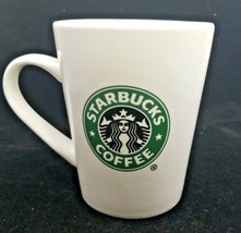 Statbucks Mermaid Logo Coffee Tea Ceramic Mug Cup 2010 White Green 12 oz - £8.66 GBP