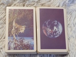 Arrco Playing Cards Lot of 2 Used Decks Vintage Earth Cliffside Trees 53 CPD - £6.88 GBP