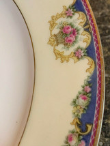 Windsor by Tirschenreuth China CHOICE Blue Edge Pink Roses Swags on Cream Rim - £10.23 GBP+