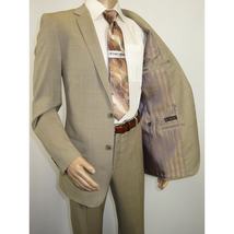 Men's Suit by Giorgio Cosani Textured Wool/Cashmere Blend 901-14 Beige 40 Long image 6