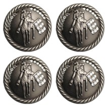4 Conchos Rhinestone Horse Saddle Western Rodeo Bridle Barrel CO156 - $24.74