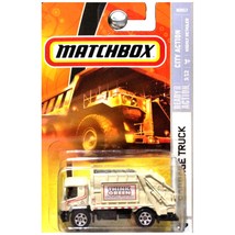 Matchbox 2008 City Action Think Green Garbage Truck Trash Recycle Tan Cream - £18.71 GBP