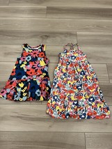 Hannah Anderson Lot Of 2 Girls Sz 10 Sleeveless Jumper Dresses Pockets - $40.64 CAD