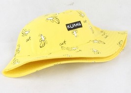  Bucket Hat Men Women Summer Bucket Cap Banana Print Yellow Bob Hat Hip Hop Gorr - £151.84 GBP