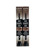 NYX Professional Makeup Dip Shape Go Longwear Brow Pomade Auburn Lot Of 2 - £6.12 GBP