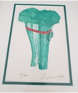 Lithograph/Print-Charles Leonard Lithograph 4 of 300 Broccoli Spears - $2,207.90 MXN