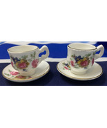 Child&#39;s Play FINE BONE Norfolk CHINA 2 Tea Cups and 2 Saucers Norwich En... - £24.58 GBP